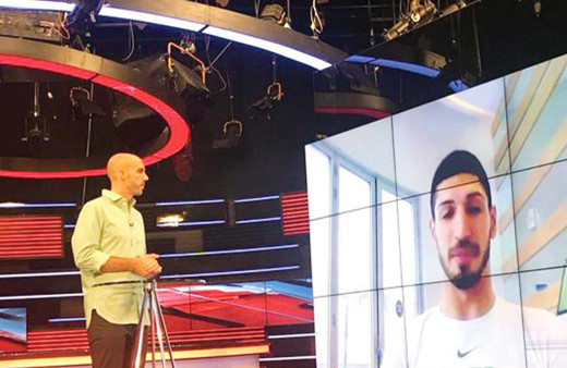 FETÖ'cü Enes Kanter İsrail televizyonunda israil'e övgüler yağdırdı!