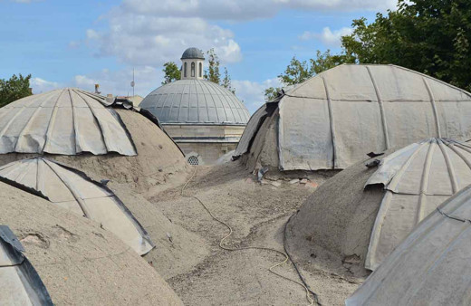 Kırklareli'nde 500 yıllık caminin kubbelerindeki kurşunlar çalındı