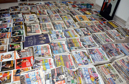 Cumhurbaşkanı Erdoğan'ın yer aldığı Alman gazetelerini 17 yıldır biriktiriyor