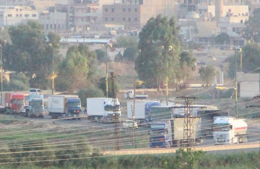 Suriye'den Irak'a giden ABD konvoyu görüntülendi