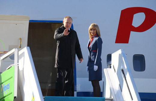 Rusya Devlet Başkanı Vladimir Putin Beşinci Üçlü Zirve Toplantısı için Ankara'ya geldi