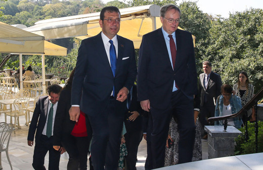 Ekrem İmamoğlu kayınpederi Trabzonlu olan büyükelçi Christian Berger ile buluştu