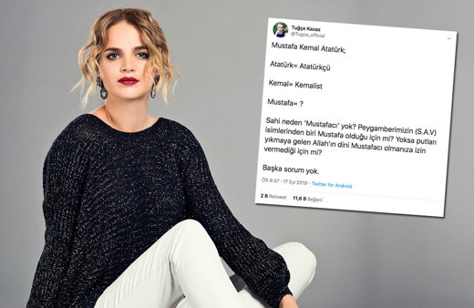 Tuğçe Kazaz' beyin yakan Atatürk sorusuyla sosyal medyada infial yarattı