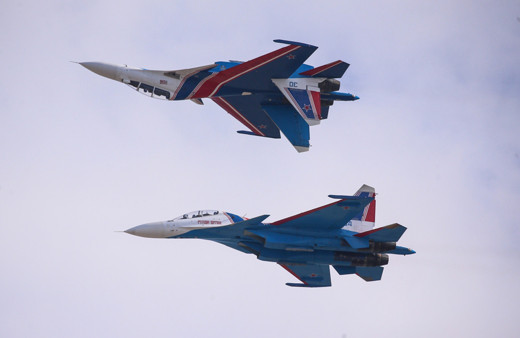 Rus pilotlardan TEKNOFEST'te nefes kesen gösteri