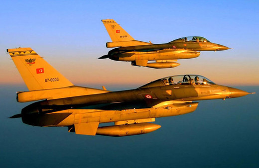 MSB açıkladı!  2 F-16 Suriye hava sahasında 2 saat uçuş icra etti