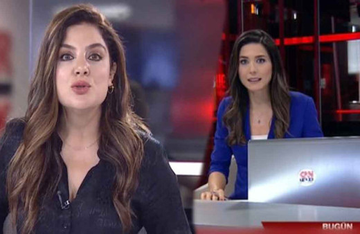 Kadın spikerlerin deprem anında canlı yayında böyle kaydedildi