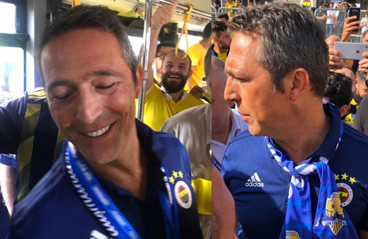 Ali Koç Fenerbahçe taraftarını Türk Telekom stadına uğurladı