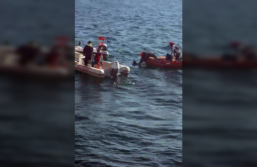 İstanbul Kadıköy açıklarındaki can pazarı kamerada