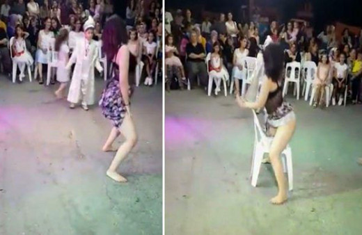 Sünnette eteğini kaldırıp popo sallama dansı yapan kadın için karar çıktı