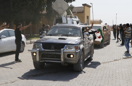 Suriye sınırındaki askeri hareketlilik böyle görüntülendi