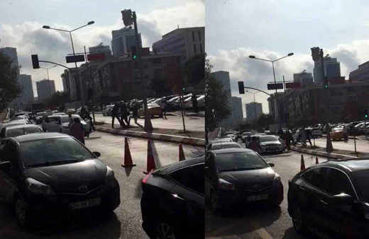 Anadolu Adalet Sarayı önünde silahlı çatışma anları kamerada