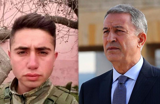 Hulusi Akar'dan şehit er için duygulandıran başsağlığı mesajı