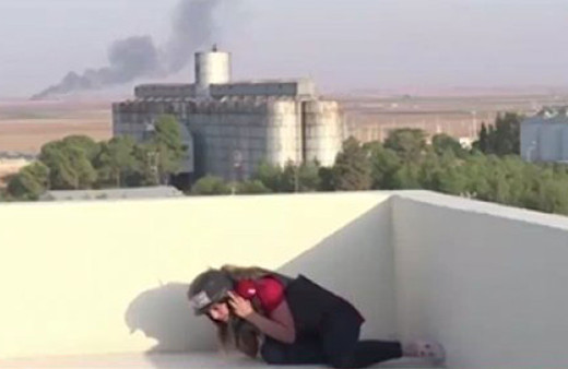 YPG'li keskin nişancılar bu sefer Fox muhabiri Öznur Aslan'ı hedef aldı