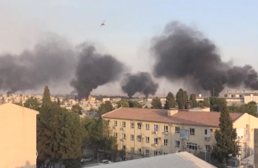 Resulayn'ın bazı bölgelerinden dumanlar yükseldi