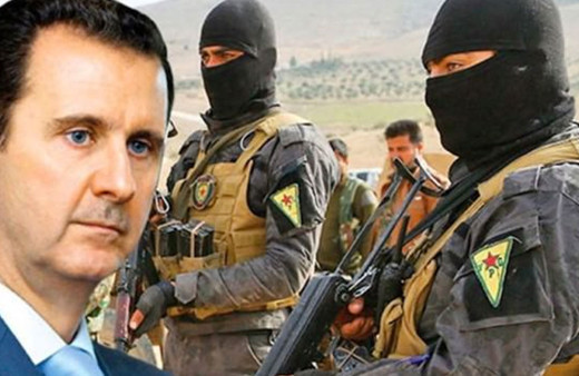 Suriye'de PKK kurnazlığı Esed kamuflajıyla görüntülendiler