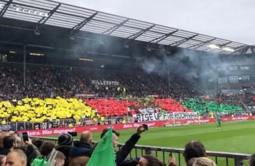 Enver Cenk Şahin'in takımı St. Pauli'nin maçında terör örgütüne destek