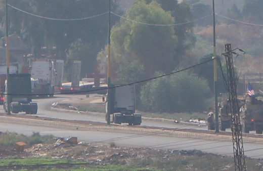 ABD'nin Irak yönünden gelen konvoyu Suriye'de görüntülendi