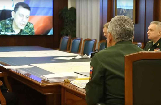 Rusya Savunma Bakanı Sergey Şoygu YPG'li teröristle canlı bağlantı yaptı