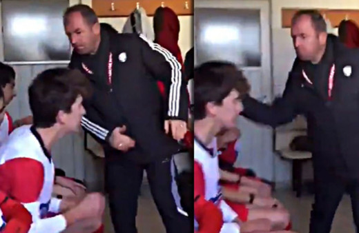 Kayseri'de antrenörden futbolculara sıra dayağı!