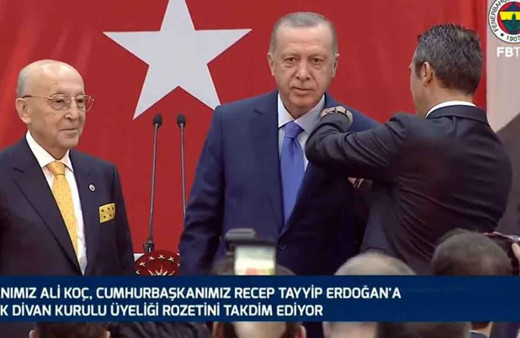 Fenerbahçe'den Cumhurbaşkanı Erdoğan'a 25. yıl beratı