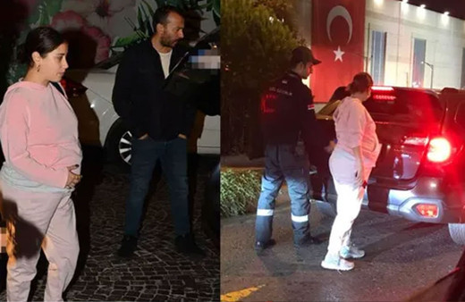 8 aylık hamile Hazal Kaya'yı arabadan indirtti! Bagaj krizi