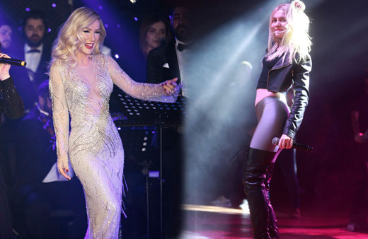 Demet Akalın ve Okan Kurt'un partisinde Seda Sayan ve Aleyna Tilki karşılıklı göbek attı