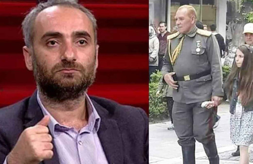 Atatürk'e benzeyen tiyatro oyuncusu Göksel Kaya'ya İsmail Saymaz'dan tepki geldi