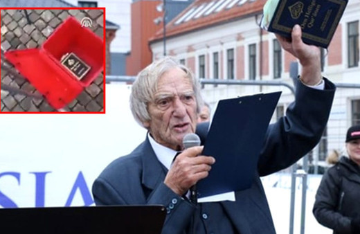 Norveç'te aşırı sağcı grubun lideri, iki adet Kur'an-ı Kerim'i çöpe attı!