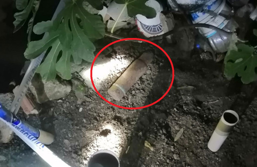 Çanakkale'de ahırda top mermisi bulundu