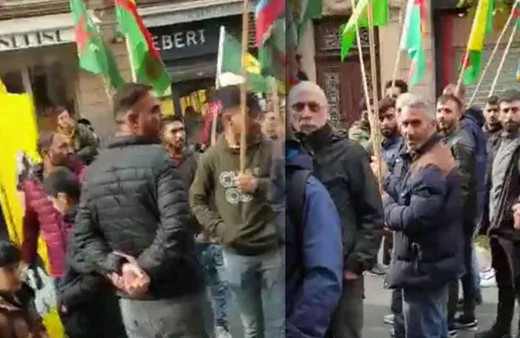 Fransız kadın PKK eylemcilerine haykırdı: Ne mutlu Türk'üm diyene