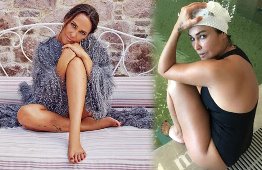 Hülya Avşar havuz videosu paylaştı beğeni yağdı kışa meydan okuyor