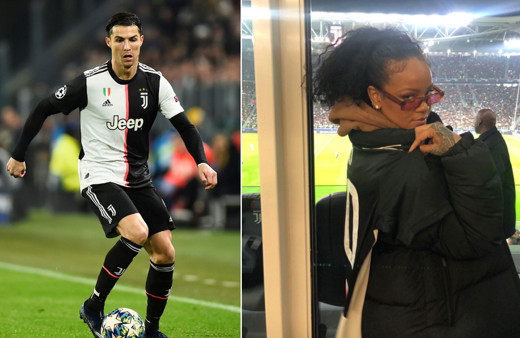 Ronaldo yeni imajıyla Atletico maçına çıktı Rihanna da tribündeydi