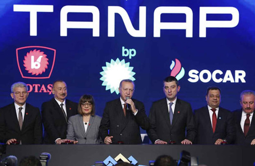 Tarihi gün! TANAP hattı 6 liderle açıldı