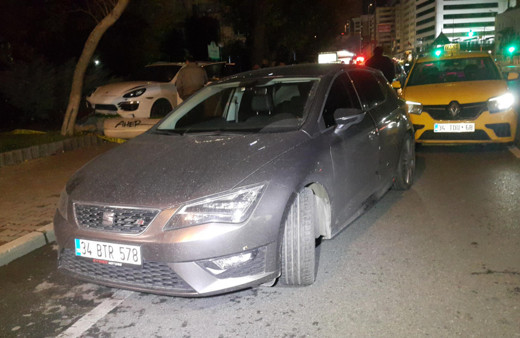 Şişli'de cip ve otomobil kurşun yağmuruna tutuldu: 1 ağır yaralı