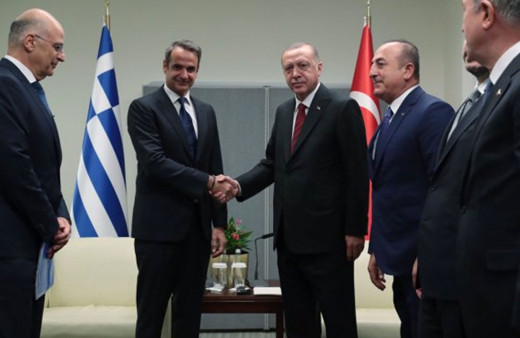 NATO Zirvesi'nde Miçotakis Erdoğan'a sunum yapacak