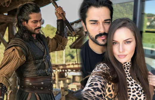 Kuruluş Osman'ın yıldızı Burak Özçivit eşi Fahriye Evcen'le aşk pozu paylaştı