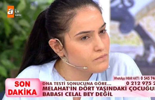 Esra Erol'un programına çıkan Melahat'in ilk çocuğu birliktelik yaşadığı Celal Bey'den çıkmadı