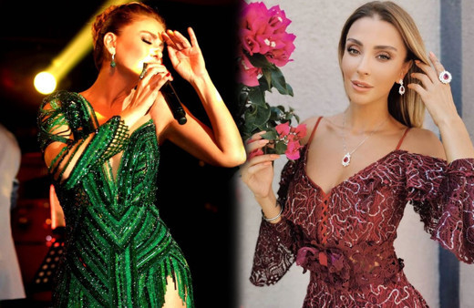 Gülben Ergen ve Özge Ulusoy pişti oldu elbiselerin 'göğüs farkı' ise olay!