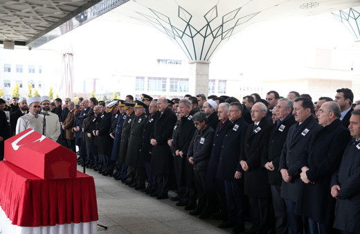 Şehit Jandarma Astsubay Çavuş Halil Ulaş Yıldırım son yolculuğuna uğurlandı