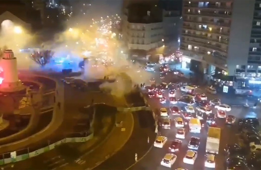 PSG'lilerden maç öncesi Galatasaray taraftarına çirkin saldırı