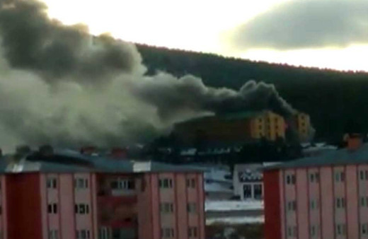 Sarıkamış kayak merkezinde yangın