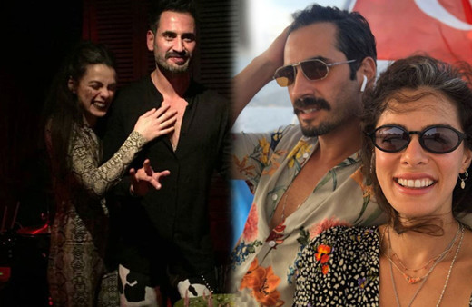 Özge Özpirinçci sevgilisi Burak Yamantürk için parti verdi o detay dikkat çekti