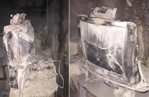 Adana'da korkunç olay! Televizyon bomba gibi patladı