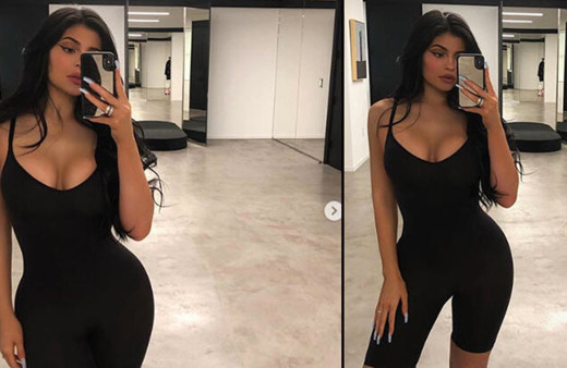 Kylie Jenner iç çamaşırlı pozlarıyla 2019'a veda etti beğeni yağdı!