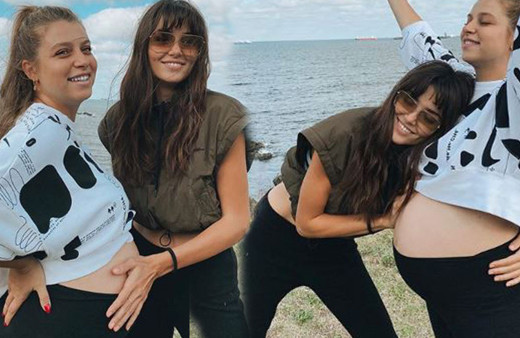 Hande Erçel ablası Gamze Erçel'in kızı Aylin Mavi ile ilk pozunu paylaştı!