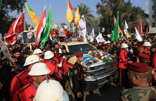 Bağdat’ta Kasım Süleymani ve Mühendis için cenaze töreni düzenlendi