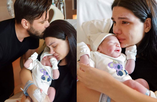 Almeda Abazi Tolgahan Sayışman'ın bebekleri ameliyat oldu gözyaşlarına boğuldu