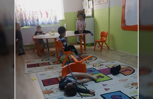 Bilecik'te anaokulunda skandal görüntü