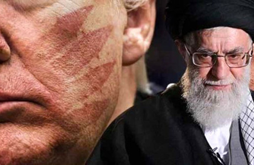 Hamaney Trump'ın yüzüne atılmış 'kanlı tokat' fotoğrafı paylaştı