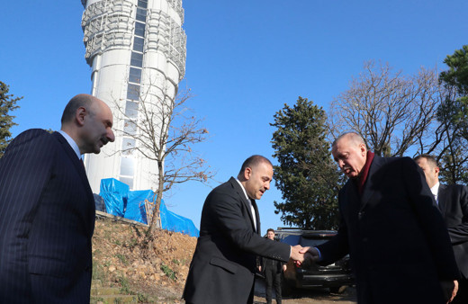 Cumhurbaşkanı Erdoğan Çamlıca Kulesi'ni inceledi